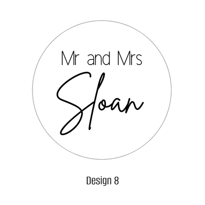 Personalised Couple Wedding Stickers